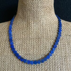 New natural lapis bead necklace.
